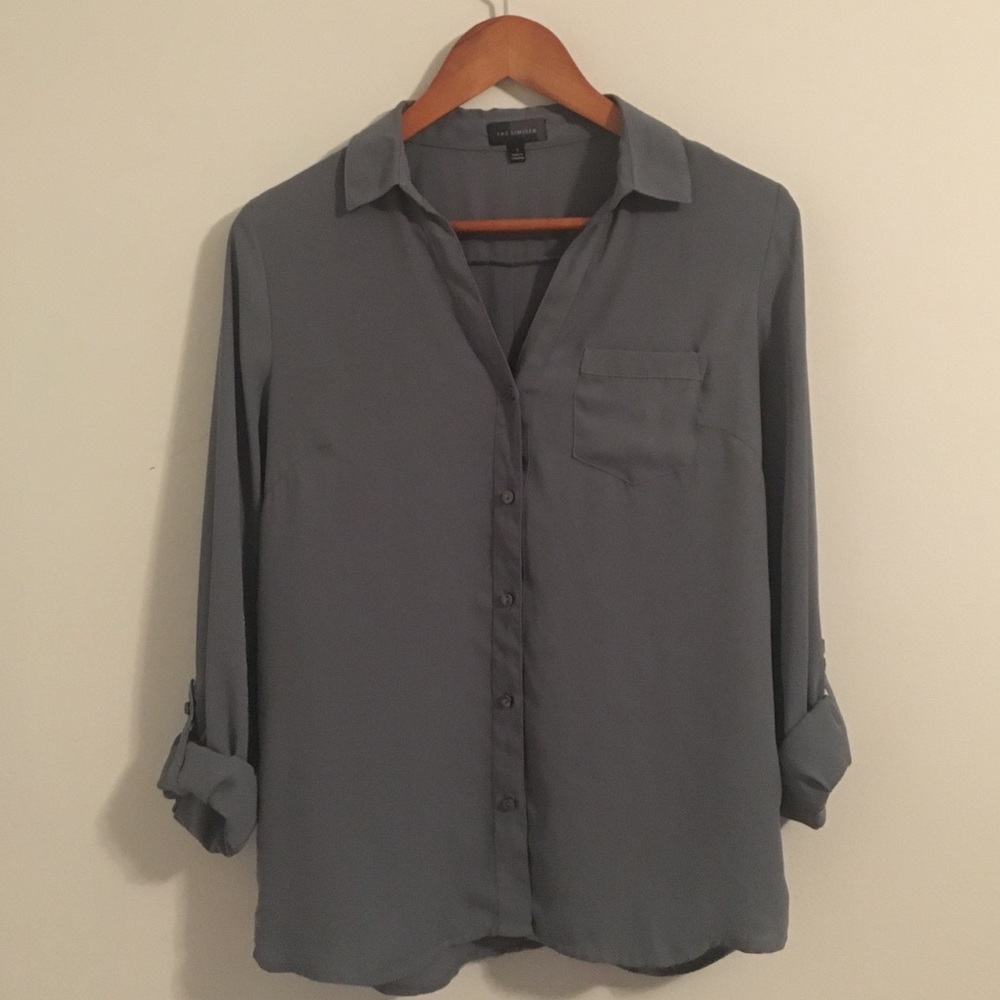 The Limited Ashton Top in Blue/Gray